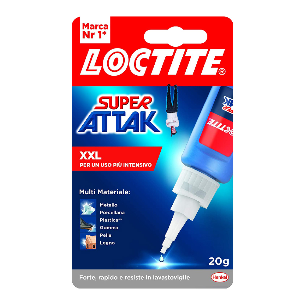 Adesivo universale istantaneo super attak professional loctite 20 g.