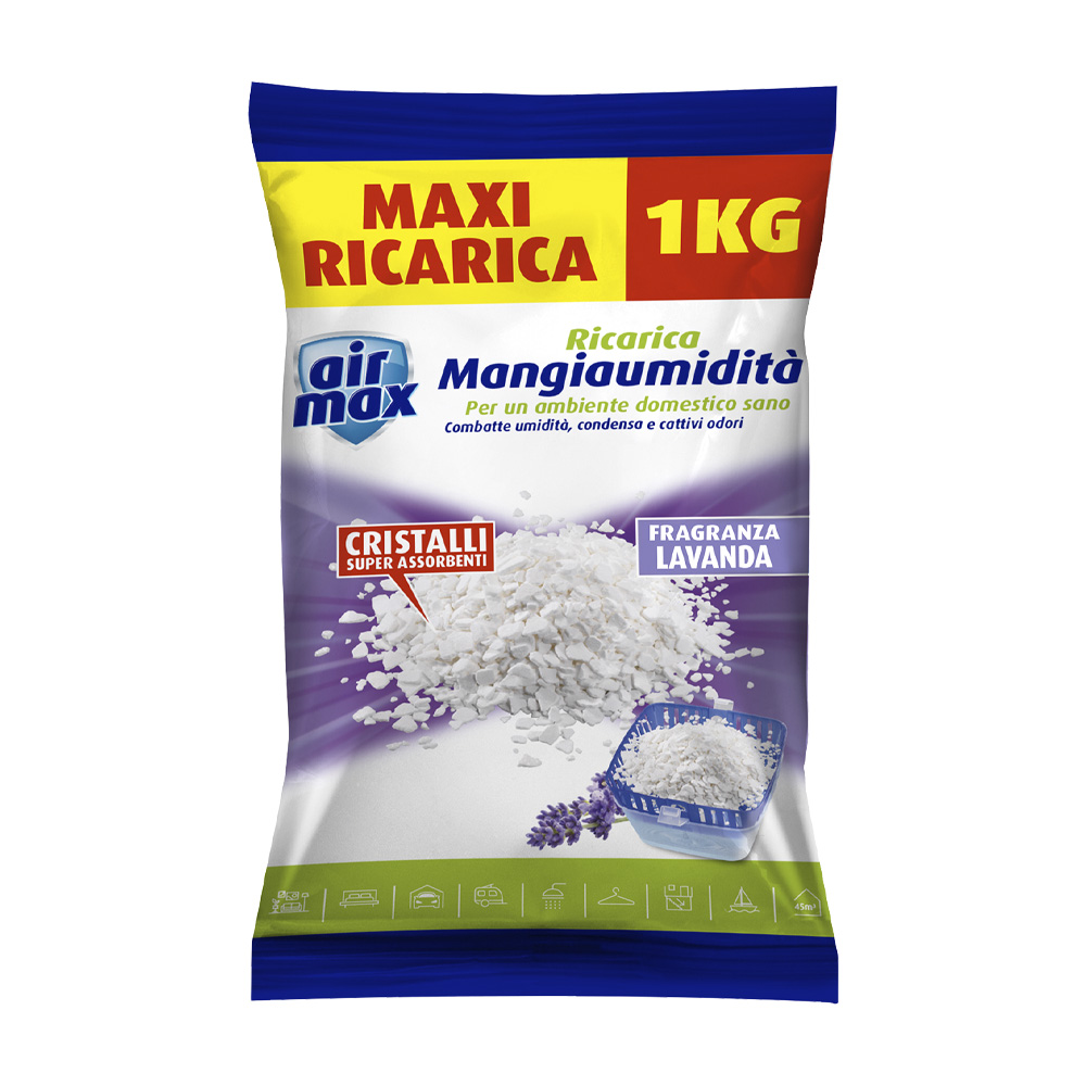 Ricarica sali assorbi umidit� 1 kg air max - fragranza lavanda.