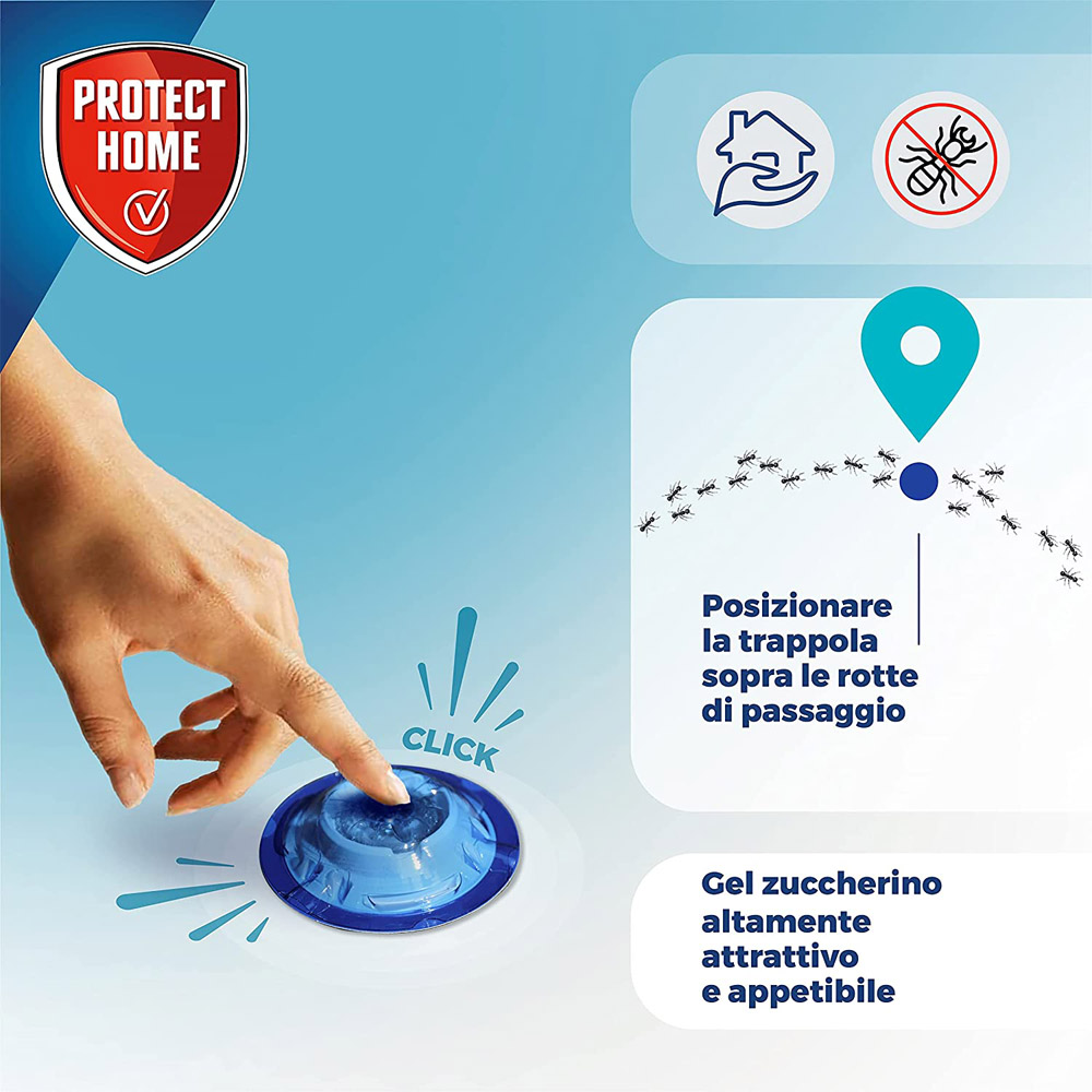 Trappola per Formiche Forminix Gel PROTECT HOME - 2 Pezzi