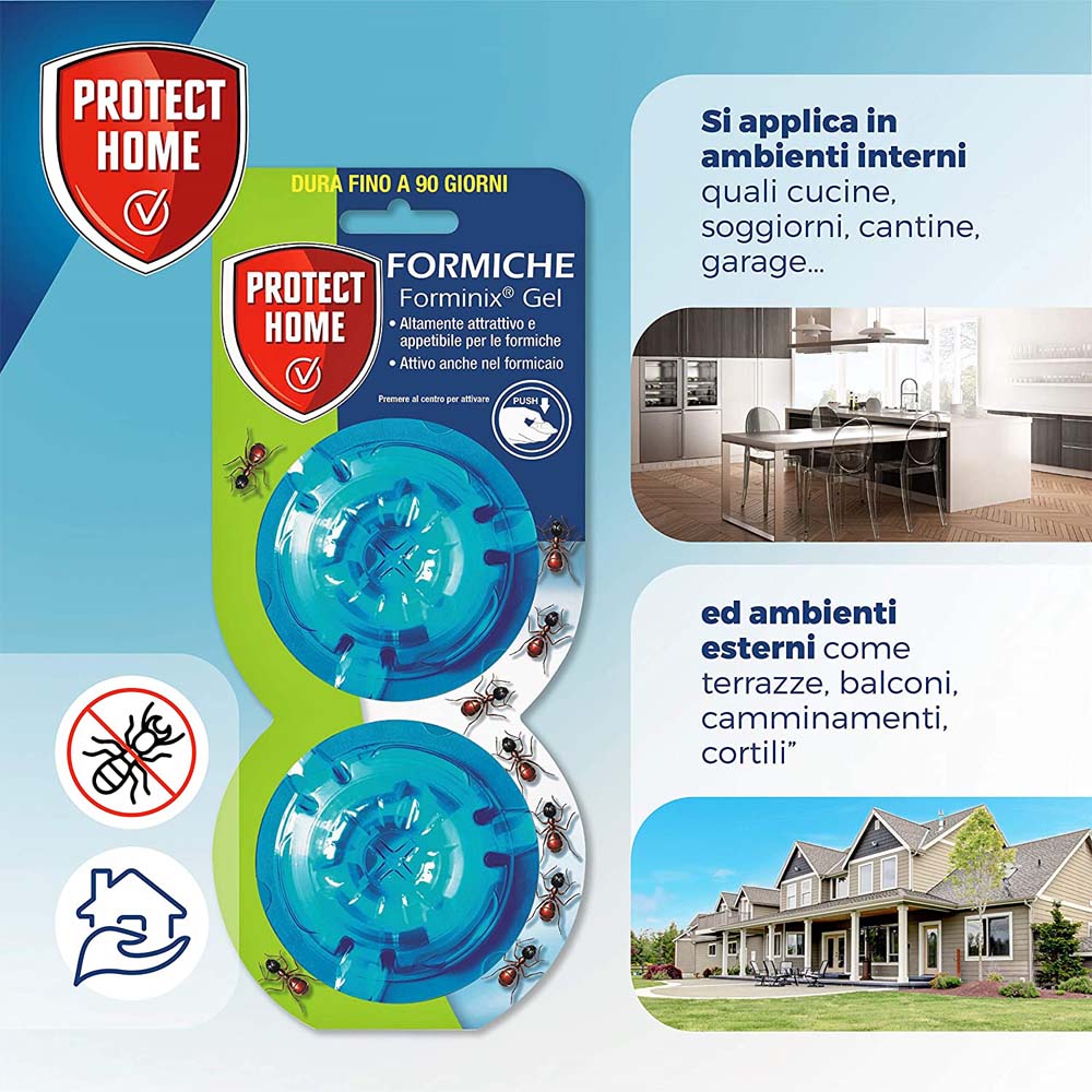 Trappola per Formiche Forminix Gel PROTECT HOME - 2 Pezzi