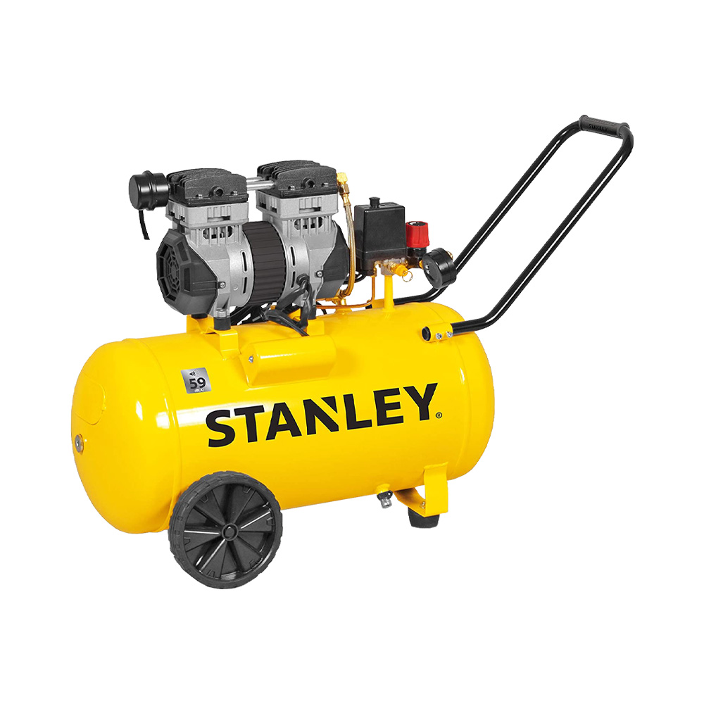 Compressore silenziato 1.3 hp stanley - serbatoio da 24 lt.