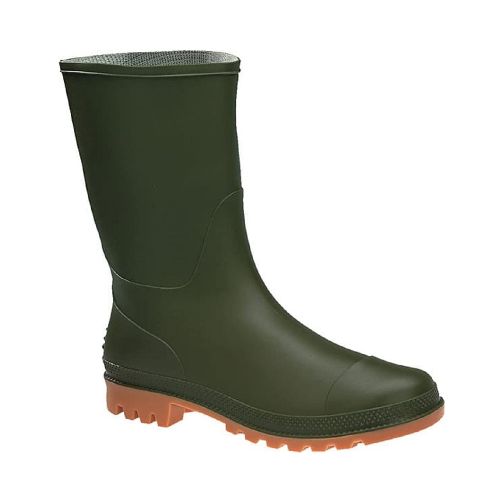 Stivali a tronchetto in pvc verde taglia 39 ferwork - suola carrarmato.