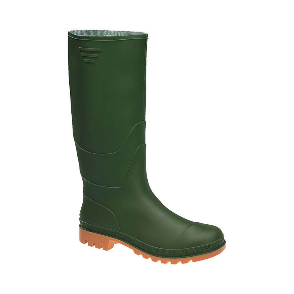 Stivali a Ginocchio in PVC Verde Taglia 45 FERWORK - Suola Carrarmato