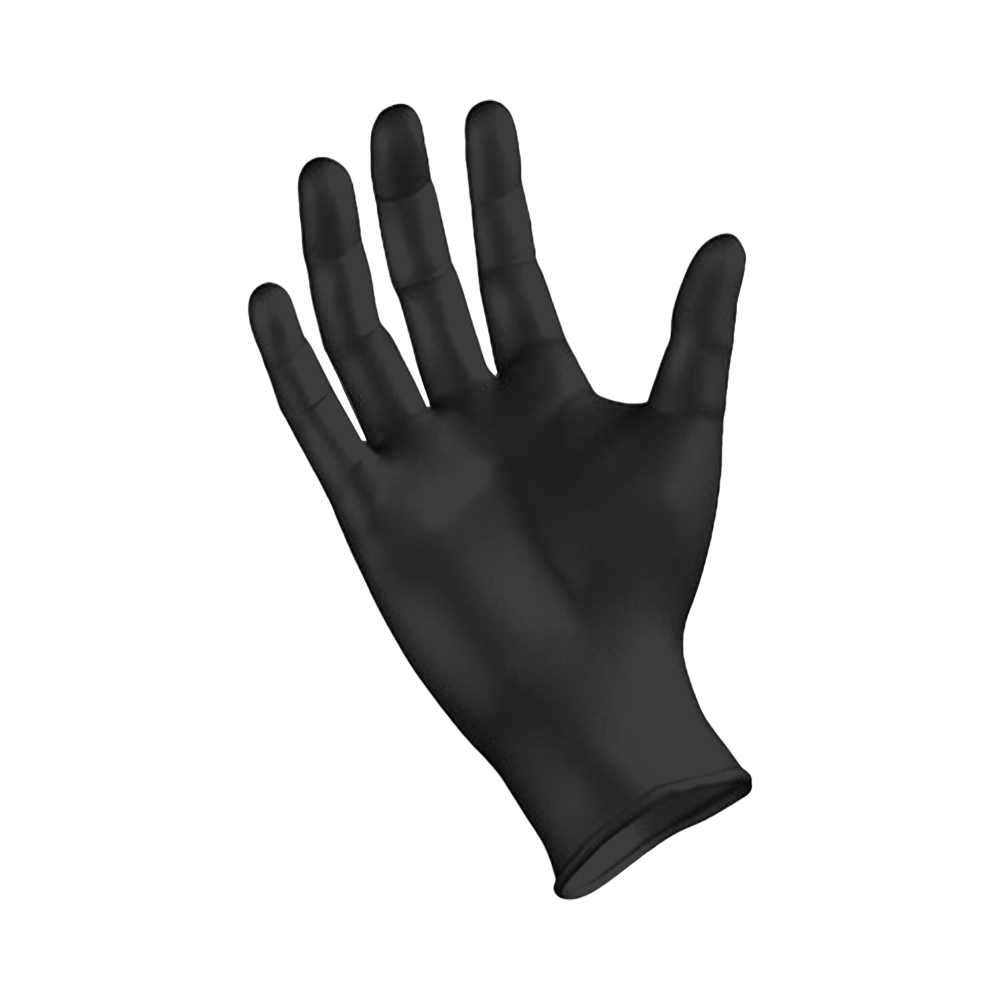 Guanti in Nitrile Spessorati 0,28 mm Taglia M Nero AREXONS - Conf. 50 Pezzi
