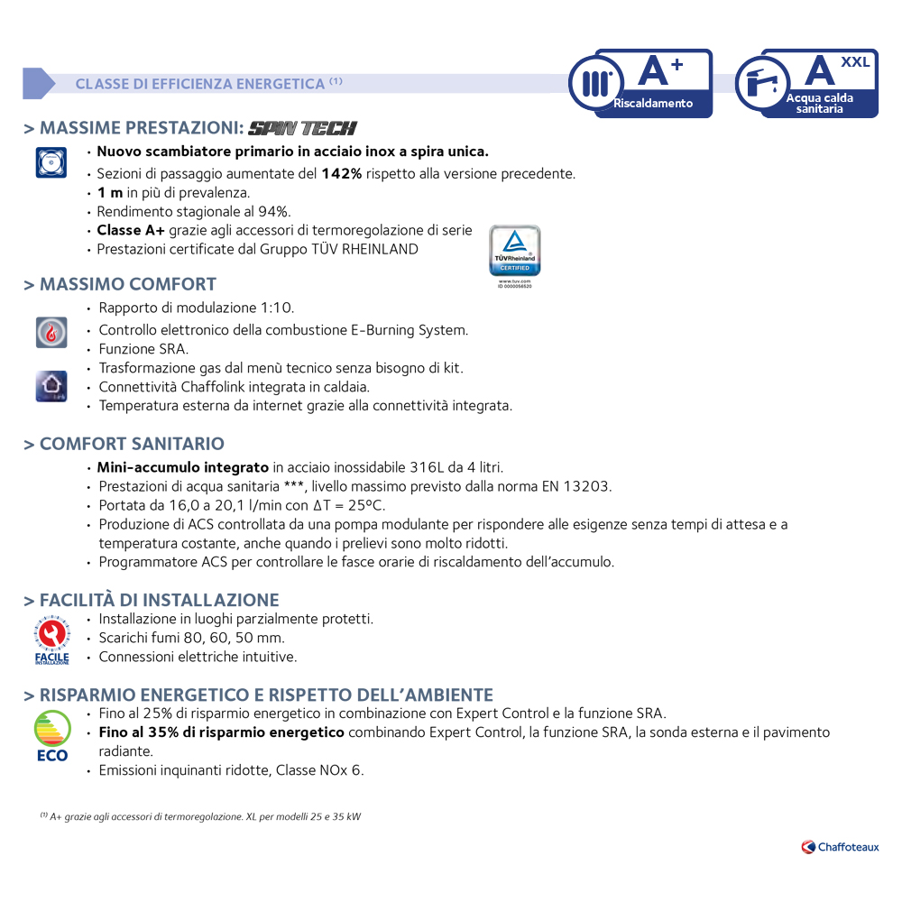 Caldaia a Gas a Condensazione CHAFFOTEAUX - Mira Advance Link 25 kW