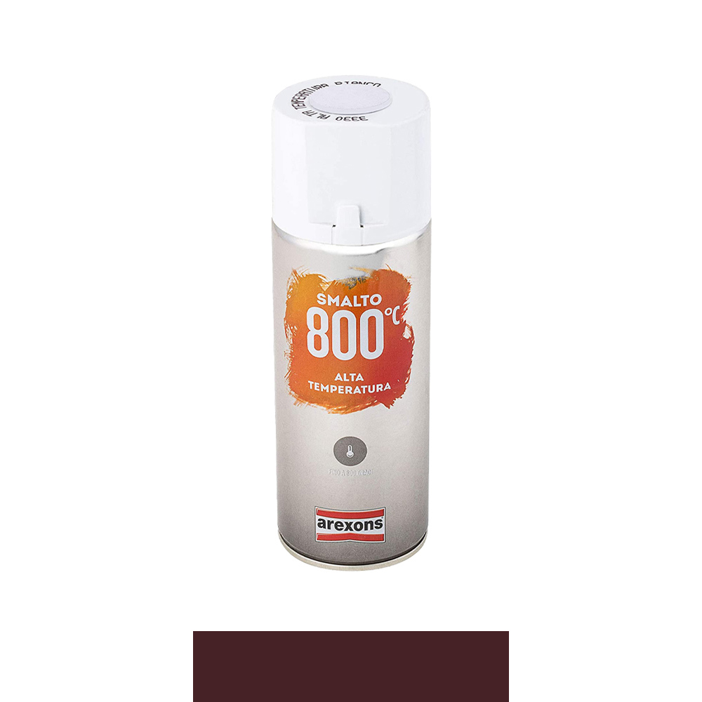 Smalto acrilico spray alta temperatura 400 ml arexons - marrone.