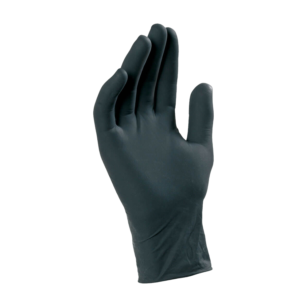 Guanti in Nitrile Spessorati 0,16 mm Taglia M Nero FERWORK - Conf. 50 Pz