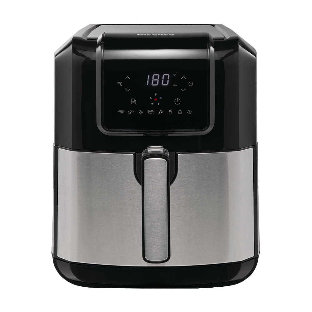 Friggitrice ad aria 1700w 5 lt hisense - con 8 programmi automatici.