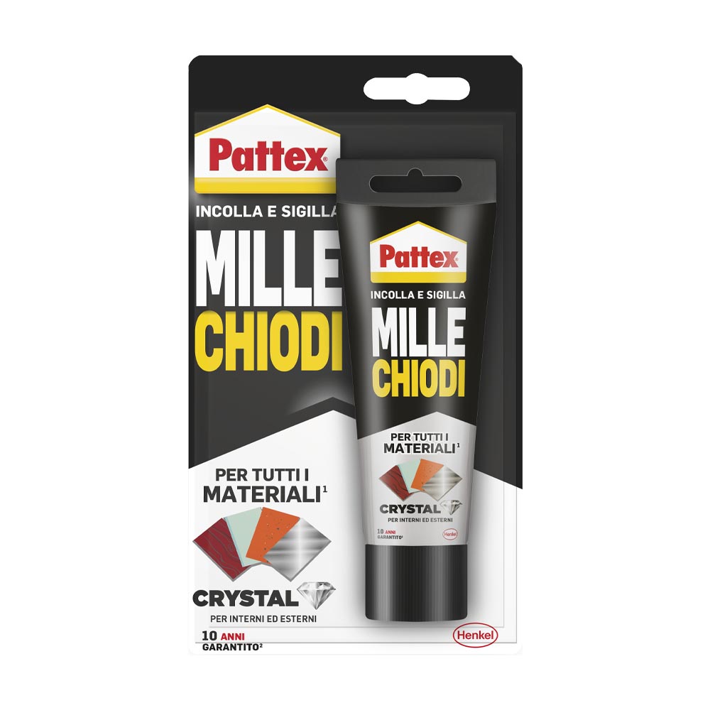 Adesivo di montaggio millechiodi crystal pattex 90 g.
