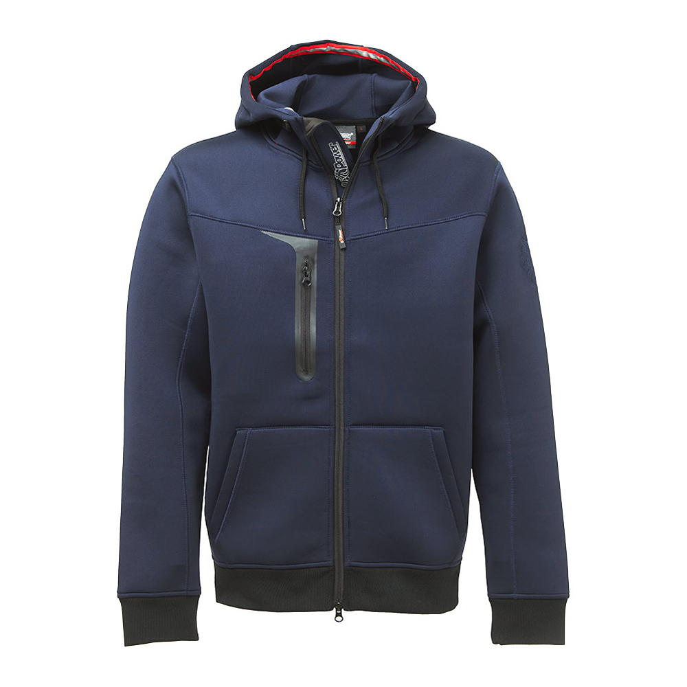 Felpa Full Zip con Cappuccio Performance Tasty Deep Blue U-POWER - Taglia XL