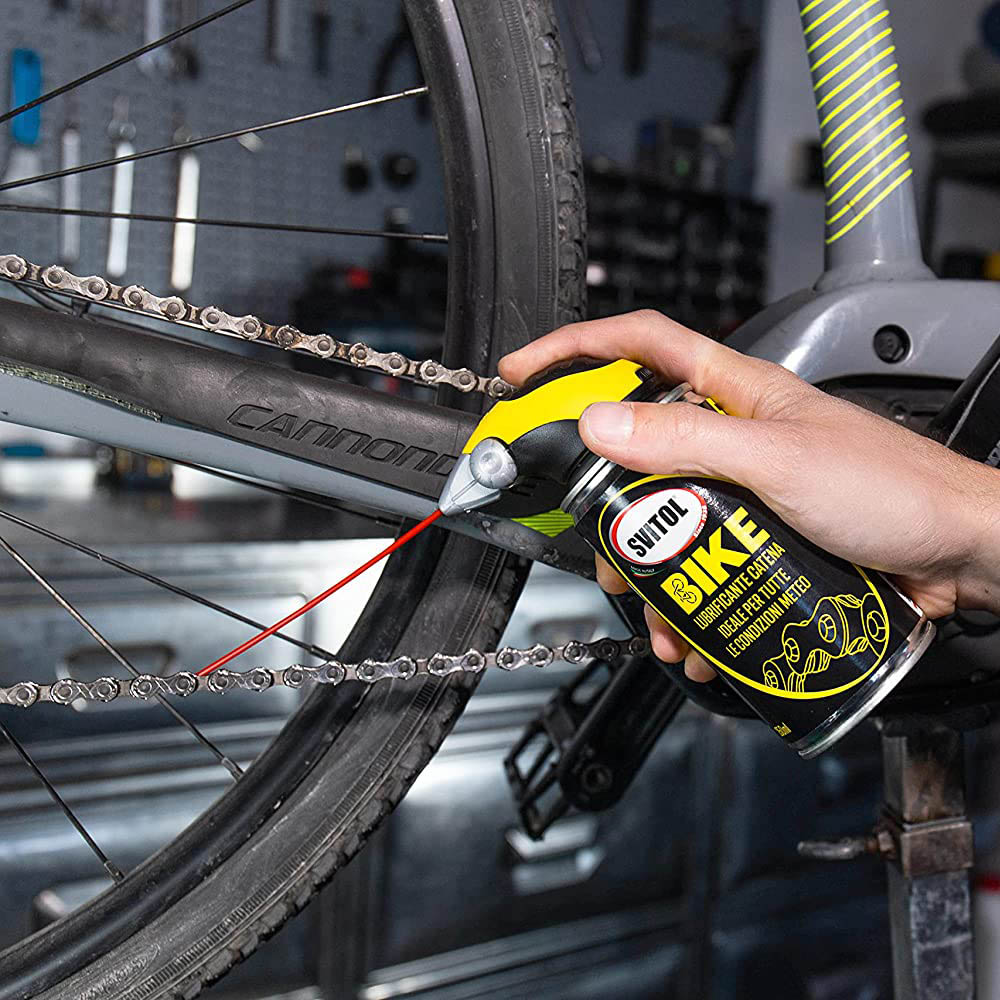 Lubrificante Catena Spray 250 ml SVITOL BIKE - Erogatore di Precisione Incluso