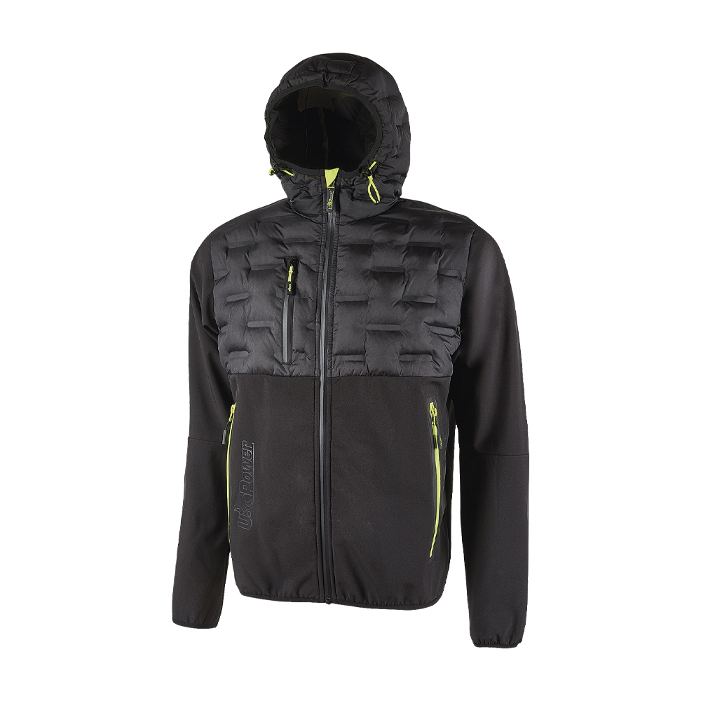Giacca Ibrida Idrorepellente Future Spock Black Carbon U-POWER - Taglia M