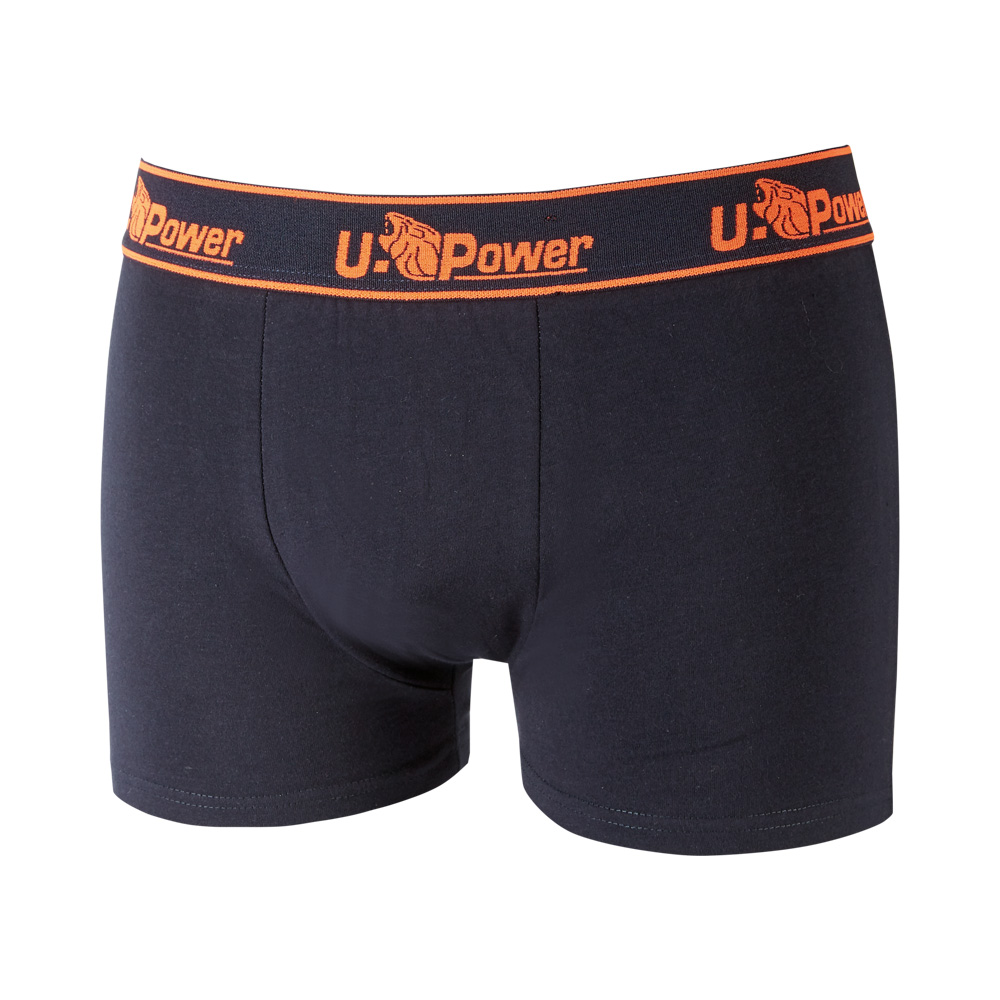 Boxer skin in cotone deep blue taglia s u-power - conf. 3 pz.