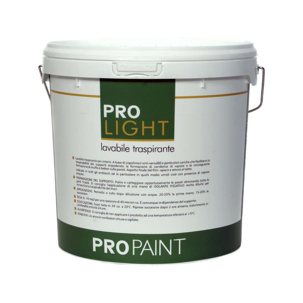 Lavabile Traspirante per Interni Pro Light PROPAINT 5 Lt