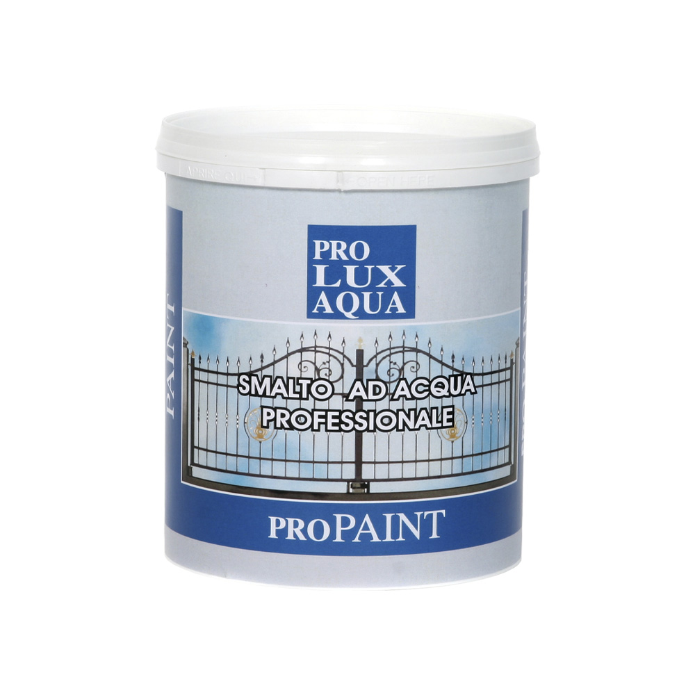 Smalto professionale ad acqua pro lux acqua 750 ml - avorio medio lucido.
