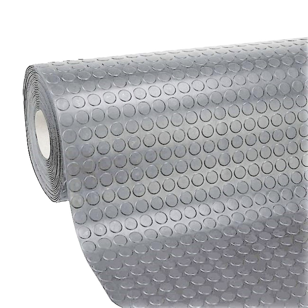Tappeto in Gomma Bollato 1,3 mm x 200h cm Grigio - Vendita al Metro Lineare