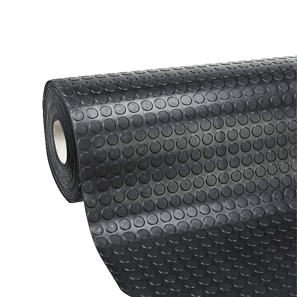 Tappeto in Gomma Bollato 3 mm x 120h cm Nero - Vendita al Metro Lineare